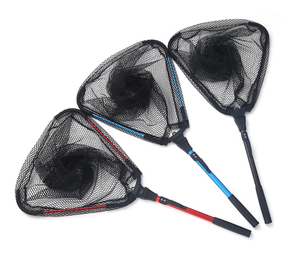 Épuisette de pêche portable OEM pliable et télescopique en alliage d'<span class=keywords><strong>aluminium</strong></span> - Product Image 1