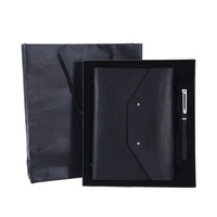 Nuevo Set de Regalo de Cuaderno de Lujo A5, Agenda de Negocios, Cuaderno con Logotipo de Marca Personalizado, Bolígrafo en Caja con Caja de Empaque