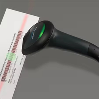 Lecteur de codes-barres 2D linéaire filaire USB Datalogic QuickScan Lite QW2120 noir pour supermarchés et commerces de détail