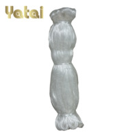 Filet de pêche en nylon monofilament, épaisseur 0,20 mm, profondeur 100 mailles, longueur 100 yards, double bordure, maille personnalisée