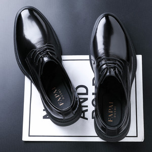 Zapatos de Vestir de Cuero Genuino para Hombre, Negros, con Cordones, Formales, para Negocios, Bodas, Oxfords, Capa Superior de Piel de Vaca - Product Image 4