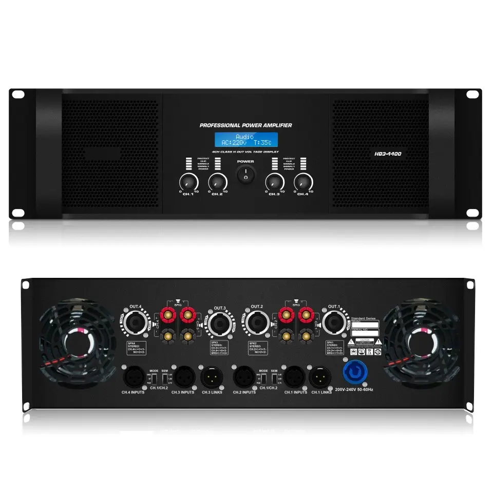 Home Theater Professional Constant Voltage Fixed Resistance High Power Av Amplifier For Tv Audio