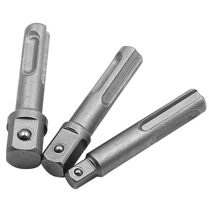 3pcs SDS Handle Socket Driver Set - Impact Drill Adapters