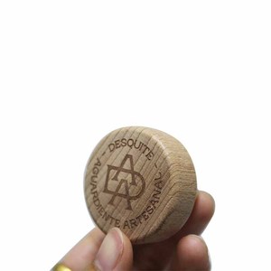 Tappo per bottiglia di sughero sintetico di lusso a forma di T/liquori in legno ricaricabile tappo superiore - Product Image 1
