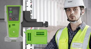 Huepar LR-8RG <strong>Digital</strong> Green Beam Rotating Laser <strong>Level</strong> With Receiver Detector LCD Screen - Product Image 5