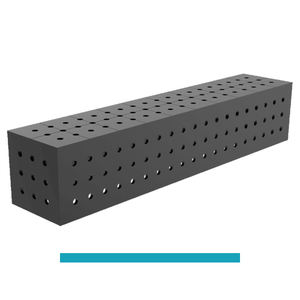 Bloc de connexion SteelEco GPPH 1000x200x200mm, épaisseur 8mm, trous 16mm, grille 50x50mm - Product Image 1