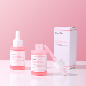 Toptan Cilt Bakımı Nemlendirici Parlatıcı Aloe Vera Çilekli Cilt Tonu Eşitleyici Pembe Peptit <span class=keywords><strong>Serum</strong></span> Yüz Serumu - Product Image 1