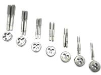 Mereix M2 à M18 Ensemble d'outils de taraudage et de matrice avec poignée de clé Kit d'outils à main à usage intensif Accessoire