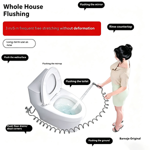 สายฉีดชำระสแตนเลสแบบยืดหยุ่น 4 จุด ทนทาน ใช้ได้ทั้งห้องน้ำและห้องครัว - Product Image 6