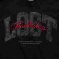 T-shirt Boxy LOST en tissu double couche, coupe courte, style vintage personnalisé, coupe ample et oversize, à vendre