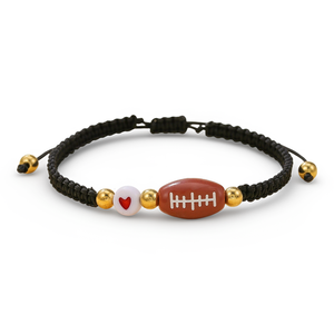 Bracelets tressés faits main NUOXIN en perles, ajustables, unisexes, <span class=keywords><strong>pour</strong></span> le football, le rugby, le baseball, idéaux <span class=keywords><strong>pour</strong></span> les cadeaux (vente en gros) - Product Image 4
