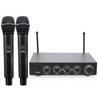 Profesyonel Metal kablosuz mikrofon mikser alıcı sistemi akıllı TV PC amplifikatör hoparlör el Karaoke mikser