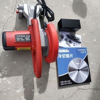 Scie à découper à froid en métal modèle 255, machine spéciale pour le roulage de fils, 3000W, lame de 255mm, portable, pour la découpe de tuyaux en acier et de profilés en fer, avec engrenage de découpe central
