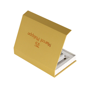 Recyclable Custom Logo Embossed Gold <b>Foil</b> Cardboard Magnetic Rigid Folding Gift Box with Luxury Lid - Product Image 2
