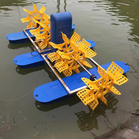 Aérateur à roue à aubes électrique à nano-bulles 1,5-3 kW 220-380 V pour bassin piscicole d'aquaculture, 3 kg/h, haute performance pour 3-8 acres