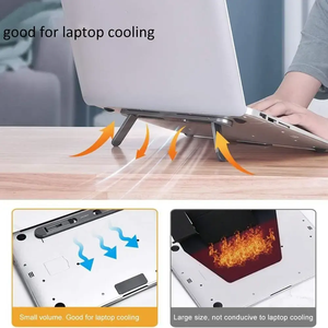 Soporte ajustable de plástico ABS para ordenador portátil, portátil y flexible, soporte de refrigeración para portátil para uso en escritorio para ordenador y tableta portátil - Product Image 5