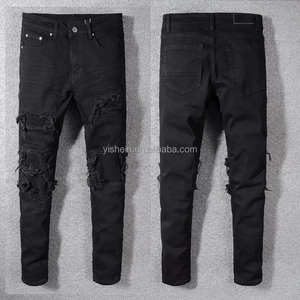 Diseñador Ripped Jeans Denim Distressed Jans Skinny Pantalon Jaens Slim Fit Demin Jens Pantalones para hombres - Product Image 5