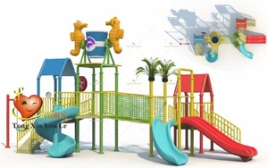 Thanh Trượt Hồ Bơi Ngoài Trời Chuyên Nghiệp Chất Lượng Tốt Nhất Thanh Trượt Đường Cong Hồ Bơi Sợi Thủy Tinh Riêng Bán - Product Image 4