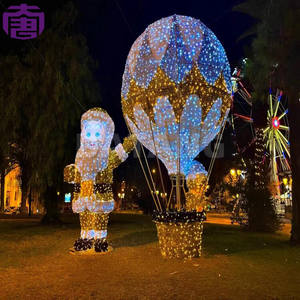 Lampes décoratives LED étanches IP65 en forme de montgolfière pour festivals en plein air, fêtes et célébrations hivernales - Product Image 3