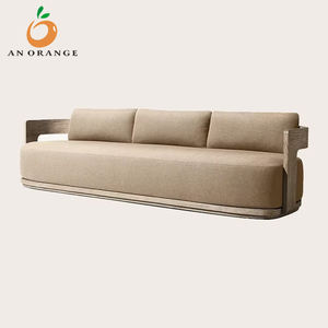 モダンな高級屋外ウッドソファセットチーク無垢材の庭の家具ホテルVillas Farmhouses Parks Courtyards - Product Image 4