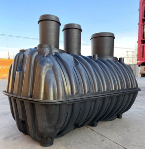 Hệ thống bể tự hoại PE âm đất phổ biến, ba ngăn, bền, dùng cho xử lý chất thải sinh hoạt ở nông thôn - Product Image 1