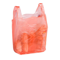 Sac de courses en plastique PE avec poignée, idéal pour les marchés, qualité alimentaire, usage en magasin, durable, en matière vierge, pour l'épicerie