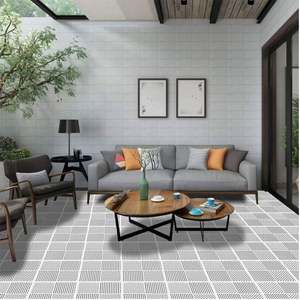 Baño ahuecado antideslizante PVC empalmado ingeniería piso Mat - Product Image 2