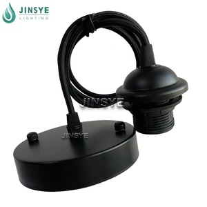 E26 E27 <span class=keywords><strong>hardwire</strong></span> ánh sáng <span class=keywords><strong>Kit</strong></span> màu đen có thể điều chỉnh chuỗi ánh sáng mặt dây chuyền <span class=keywords><strong>Kit</strong></span> cho đèn chùm - Product Image 3