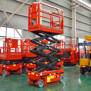 Plataforma elevadora de tijera eléctrica Evertar EPT1012, plataforma elevadora de tijera estable con estabilizadores, máxima seguridad en sitios de construcción en pendientes - Product Image 4