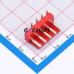 A396E1W1-2R5P12 Wire-to-Board Pin Header Bent Lead Through Hole,P=3.96mm Connector 1x5P 3.96mm Right Angle Insert VH - Product Image 1