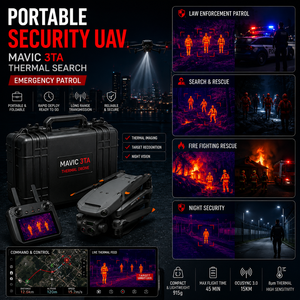 Drone d'imagerie thermique Mavic 3TA, portable, pour l'inspection en basse lumière, UAV pour les secours d'urgence, la lutte contre les incendies et la surveillance forestière - Product Image 1
