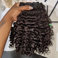 Extensiones de Cabello Humano 100% Natural Directo de Fábrica para Salón, Cabello Rizado Voluminoso Natural, Cabello Rizado Suelto, Rizado Birmano, Rizado Indio en Paquetes