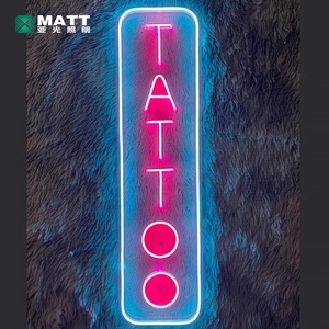 Matt Custom Handmade <span class=keywords><strong>Tattoo</strong></span> Shop Neon Sign Led Business Logo Wall Art Neon Light Sign For Studio Outdoor Wall Bedroom Decor - Product Image 4