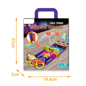 Mini-jeu de tennis de <span class=keywords><strong>table</strong></span> de <span class=keywords><strong>table</strong></span>, jeu de société sportif d'intérieur, jouet de <span class=keywords><strong>ping</strong></span>-<span class=keywords><strong>pong</strong></span> portable de bureau avec raquettes, filet et balle pour enfants et famille - Product Image 6
