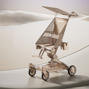 <span class=keywords><strong>Carrito</strong></span> de Bolsillo Portátil de Alta Calidad, Marco de Aleación de Aluminio, Cuatro Ruedas, Diseño Plegable Tipo Paraguas, Carga de 20 kg, para Bebés de 0 a 3 Años - Product Image 4