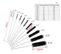 Pas cher Prix Torsadé Flexible En Spirale En Nylon Petit Tube à Essai Brosse