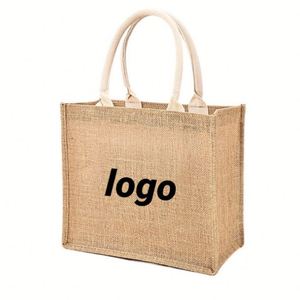 Bolsas de Compra de Yute Ecológicas Personalizadas |   Bolsa Promocional Biodegradable con Logotipo |   Venta al por Mayor para Minoristas y Eventos - Product Image 1