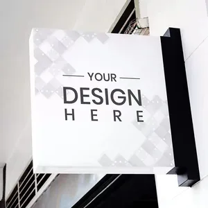 OEM ODM Outdoor Round Acrylic Light Box Sign Led Lightbox Wall Metal Frame Signage Signboard 3D letter Advertising Sign Board