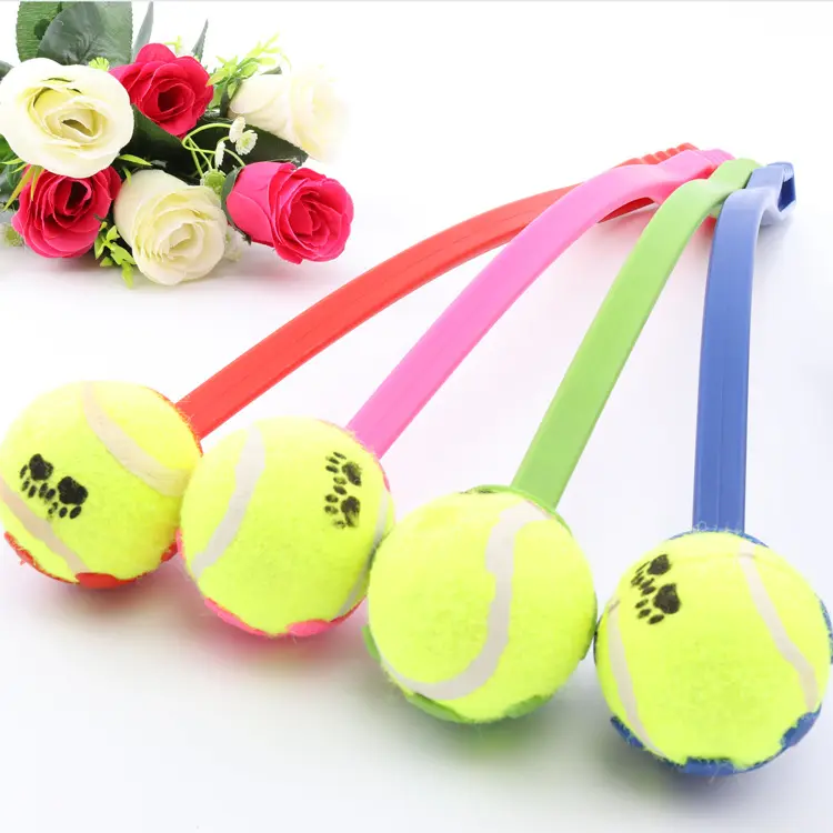 2023New Design Pet Interactive Toys Tennis Ball Launcher Pet Ball Thrower With Tennis For Dogs