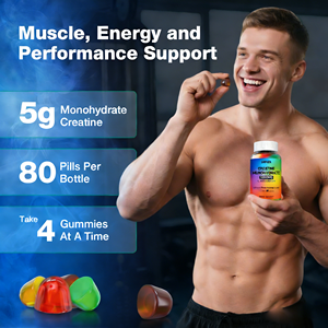 เยลลี่เสริมอาหารสร้างกล้ามเนื้อแบบ OEM ฉลากส่วนตัว 5000 มก. ครีเอทีนกัมมี่ ความเข้มข้นสูงสุด ครีเอทีนโมโนไฮเดรตแบบกัมมี่ - Product Image 6