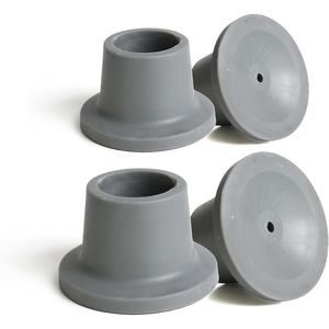 Patas de goma para sillas de ducha (x4 unidades), tapas para sillas de ducha para tubos de 28 mm, color gris KMINA P30037 - Product Image 5