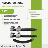 Kit de 3 compresseurs de ressorts hélicoïdaux robustes 1200 kg pour suspension avec support de sécurité