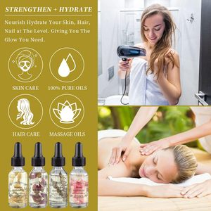 30ml Rose Jasmine Pfingstrose Lavendel Mehrzweck-Körper öl Bio-Rose Ätherische Öle für Gesicht Körper Nägel Pflege & Massage - Product Image 2