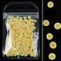 3D Aardbei Oranje Nail Fruit Plakjes Kralen Polymeer Charmes Voor Nagels Art