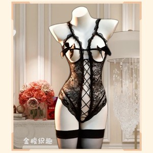 Body en dentelle rouge tissé Golden Shuttle, lingerie push-up transparente, vêtements intimes pour femmes 017 - Product Image 3