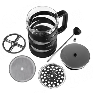 Coffrets cadeaux personnalisés avec logo, presse à café en verre, vente en gros, presse à café en plastique tendance pour le voyage, marque privée - Product Image 3