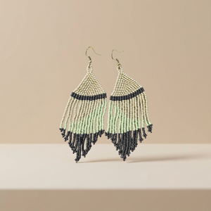 Boucles d'oreilles pendantes multicolores en perles de riz et verre, style bohème géométrique, plaquées or, pour femme, idéales pour les fêtes et mariages – Meilleures ventes - Product Image 4