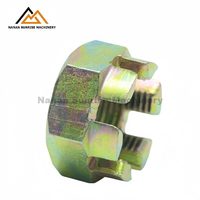 Mur Baut Hexagon Berlapis Seng Kuning DIN935 Grade 8.8/10.9 untuk As Roda Truk Berat Scania Renault Isuzu