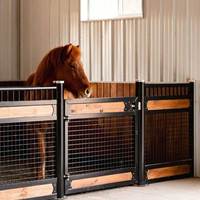 Stalles pour chevaux Granges Acier Hot Dip Standard Modulaire Horse Stable Building Portable Préfabriqué Préfabriqué Horse Stables