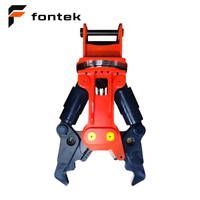 Cisaille hydraulique rotative à double cylindre robuste pour excavatrice CAT320/PC200